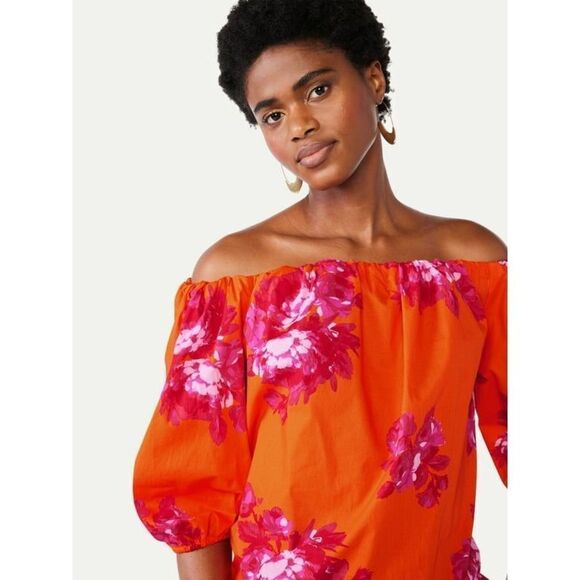 Scoop off the shoulder floral top‎ - Picture 2 of 5